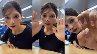 241021 2323 Instagram live デビュー１周年 インスタライブ 岡本結子リサ 🐿 左右反転 [upl. by Melnick]