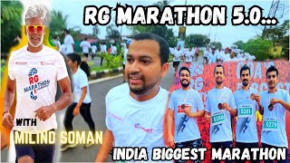 RG Marathon 🏃‍♂️II Indias Biggest Marathon II Milind Soman II Goa 2024 II vlog travel [upl. by Nattirb]