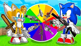 Sobrevive a La Ruleta de Armas en Minecraft Sonic amp Tails and Amy [upl. by Ahsiam848]