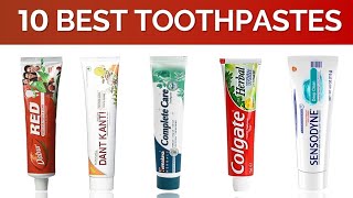 Top 10 best Toothpastes Best brands toothpaste  Teeth whitening paste  From Glow khan [upl. by Elletnwahs412]