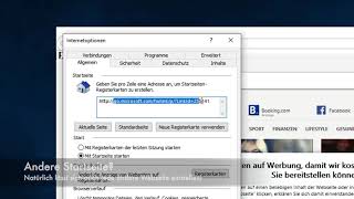 Internet Explorer Startseite ändern Windows 10 7 und XP [upl. by Alroy]