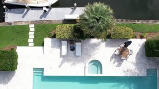 Gorgeous White Travertine Pool Deck Installation  Hilton Head Island SC [upl. by Mckinney]