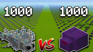 1000 Silverfish Vs 1000 Endermite  Minecraft [upl. by Dorri]