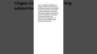 What is Chagos Archipelago [upl. by Halilahk]