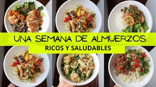 UNA SEMANA DE ALMUERZOS RICOS Y SALUDABLES  Michela Perleche [upl. by Ahsercal969]