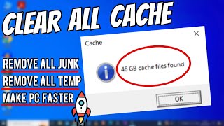 How to clear all Cache Files on Windows 10 amp Windows 11 2024 [upl. by Katina]