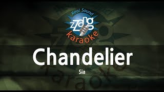 SiaChandelier 1key Karaoke Version [upl. by Kyne]