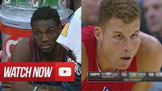 20140317  Kenneth Faried vs Blake Griffin Battle Highlights  Nuggets vs Clippers [upl. by Wester]