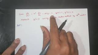 Numerical Methods  Runge Kutta Method  18mat31 Module 5  JanFeb 2023 Qno 9a [upl. by Tandi]