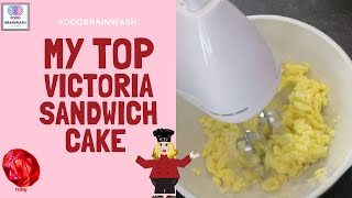 Food Brainwash Victoria Sandwich cake [upl. by Ondrej]