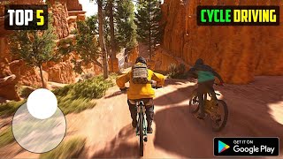 Top 5 cycle driving games for android  Best cycle games for android 2022 [upl. by Ahsieyt866]