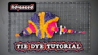 Advanced Tie Dye Techniques Tutorial  Dreamcatcher Mandala with Heart Honeycomb Spine [upl. by Wilt]