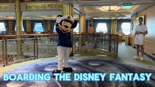 Boarding The Disney Fantasy  Concierge Lunch and Exploring The Ship [upl. by Annol]