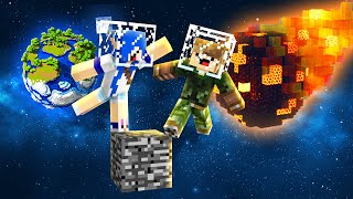 SOBREVIVEMOS em 1 BLOCO NO ESPAÇO  MINECRAFT ONE BLOCK ESPACIAL [upl. by Hamilah]