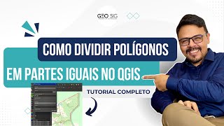 Como Dividir Polígonos em Partes Iguais no QGIS  Passo a Passo Completo [upl. by Brandtr]