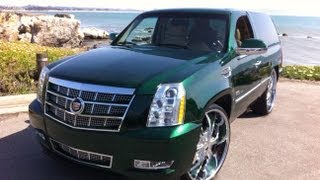 30 28 INCH RIMS 2 DOOR ESCALADE PLATINUM ESCALADE GREEN CANDY [upl. by Peursem]