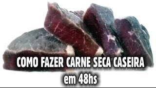 Como Fazer Carne Seca caseira em 48hs [upl. by Ihsoyim37]