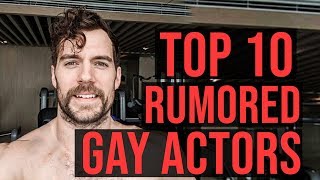 Top 10 Rumored Hollywood Gay Actors  Celebrities [upl. by Imeka]