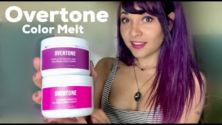 Attempting A Color Melt Using Overtone Purple for Brown Hair Review [upl. by Marian]