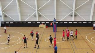 9th ASEAN Schools Games 2017 Boys Singapore vs Indonesia set 2 [upl. by Anyad]