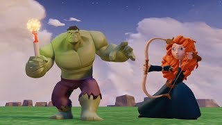 Super Hero Hulk Princess Merida Disney Infinity 20  Songs Nursery Rhymes For kids [upl. by Curcio122]