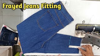 Amazing Tricks Jeans Bottom Fitting And Frayed [upl. by Paugh]