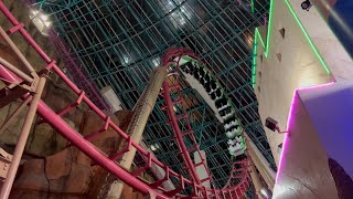 Canyon Blaster OFF RIDE POV 4K  Adventuredome Circus Circus Las Vegas [upl. by Halak]