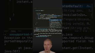 How To Fix UnsupportedTemporalTypeException or The Unusable Instant java shorts coding airhacks [upl. by Shiroma512]