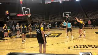 Iowa Women’s Basketball Practice Part 1 [upl. by Etnuahc]