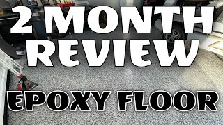 2 Month Review Of My Epoxy Floor Armorseal 1000 HS [upl. by Annehsat396]