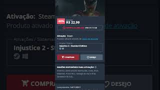 Pegue seu Injustice 2 com um NOVO CUPOM jogosbaratos steam nuuvem shorts fy [upl. by Elleon524]