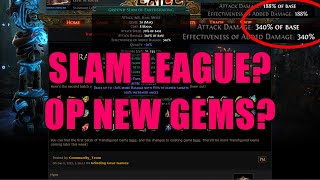 Comparing The New Transfigured Gems 2  2x Damage Ground Slam Nerfs  PoE 323 [upl. by Eissed]