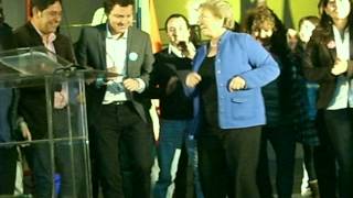 Michelle Bachelet baila con los Jóvenes al ritmo de los Quinta Show [upl. by Iclehc]