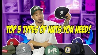 TOP 5 TYPES OF HATS EVERY MAN SHOULD OWN [upl. by Atterbury61]