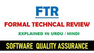 Formal technical reviews in software engineering in hindi  FTR in urdu [upl. by Yenahc]