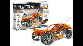 Konstrukční stavebnice mechanická laboratoř mechanika  Clementoni 60595 [upl. by Kucik]