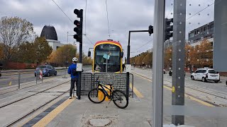 Tramwajem na Wilanów Krańcówka tramwajowa quotMiasteczko Wilanówquot 01112024 [upl. by Repsaj]