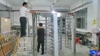 STXtek Full Height Dual Turnstile Entrance Control [upl. by Murtagh466]