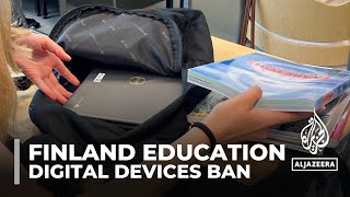 Student screen time Finnish schools reverse policy on digital devices [upl. by Tullus]