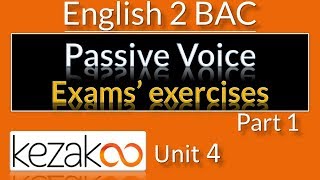 English 2 BAC Maroc  UNIT 4 Passive Voice  Exercises  Part 1 [upl. by Nnairak]