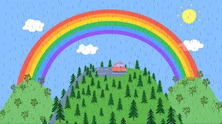 Peppa Pig Sees A Rainbow  Kids TV And Stories [upl. by Delmore438]