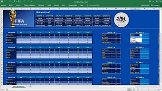 EXCEL PARA REGISTRO DEL MUNDIAL FIFA WORD CUP  QATAR 2022  HebMERMA [upl. by Aihselat884]