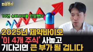 제약바이오 10년 슈퍼사이클 진입 이 4개 주식 사놓고 기다리면 2025년 큰 부가 될 겁니다 인생주식 [upl. by Powers]