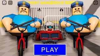 BUT BARRYS ON A BIKE BARRY in BARRYS PRISON RUN OBBY  GAMEPLAY ROBLOX [upl. by Coppinger]