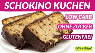 Köstlicher Schokino Kuchen ohne Zucker I Low Carb Kuchen Rezept mit Kokosmehl und Mandeln [upl. by Annelise839]