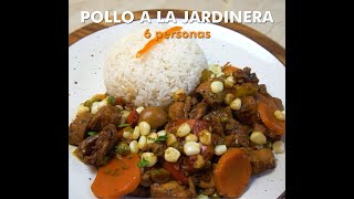 POLLO A LA JARDINERA  Una receta riquísima [upl. by Haropizt505]