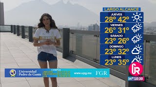 Lluvia Carrillo con el Pronóstico de Largo Alcance  Gente Regia [upl. by Wilterdink]