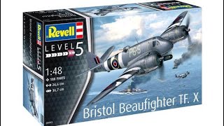 Revell 148 Bristol Beaufighter TFX Review 2018 Kit Release [upl. by Ssecnirp]