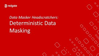 How to Use Redgate Data Masker For SQL Server  Redgate [upl. by Kcirrej443]