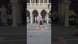 Sergio The Italian Mime Disneys Epcot part 1  Disneyworld magickingdomepcotmimefunny [upl. by Amlez]